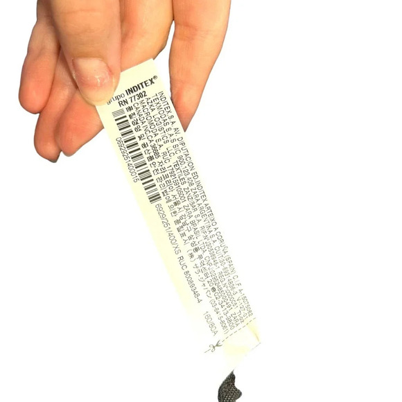 Zara‎ Blue Plaid Flannel Cropped Button Down Shirt Size XS - Picture 11 of 11